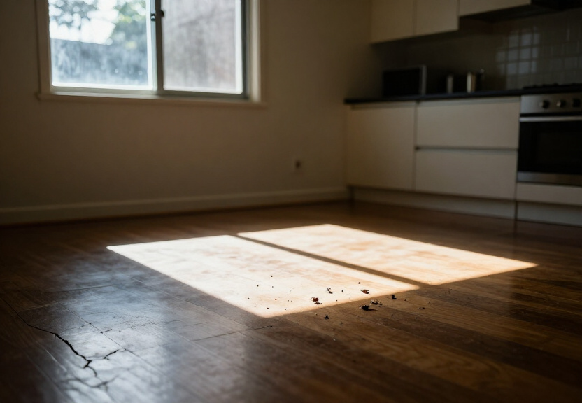Termite damage in a Hoxton Park home before treatment